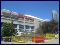 Toronto Financial District 72 - Rogers Centre, a sports arena built in 1989 with a roof that can be opened and closed